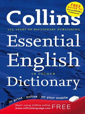 cover image of Collins Essential English Dictionary